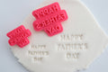 Happy Father's Day Block Font Stamp 32mm