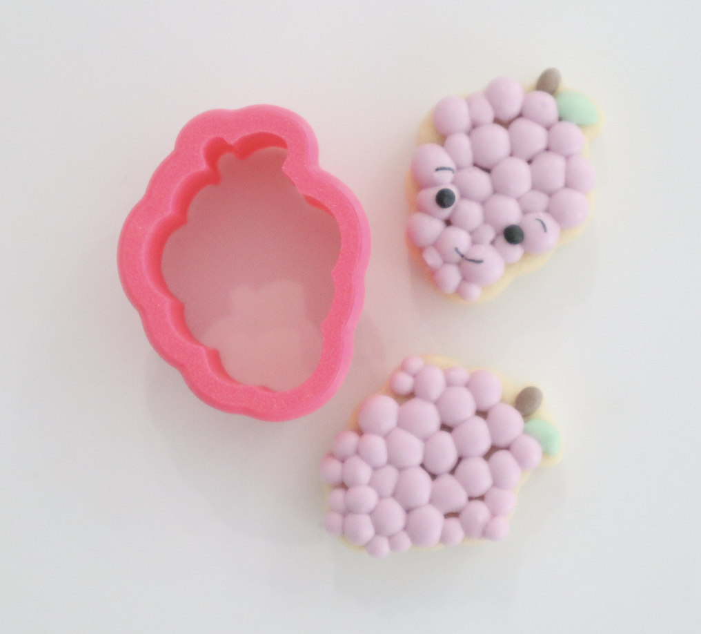 Teeny Tiny Grapes STL Cookie Cutter File