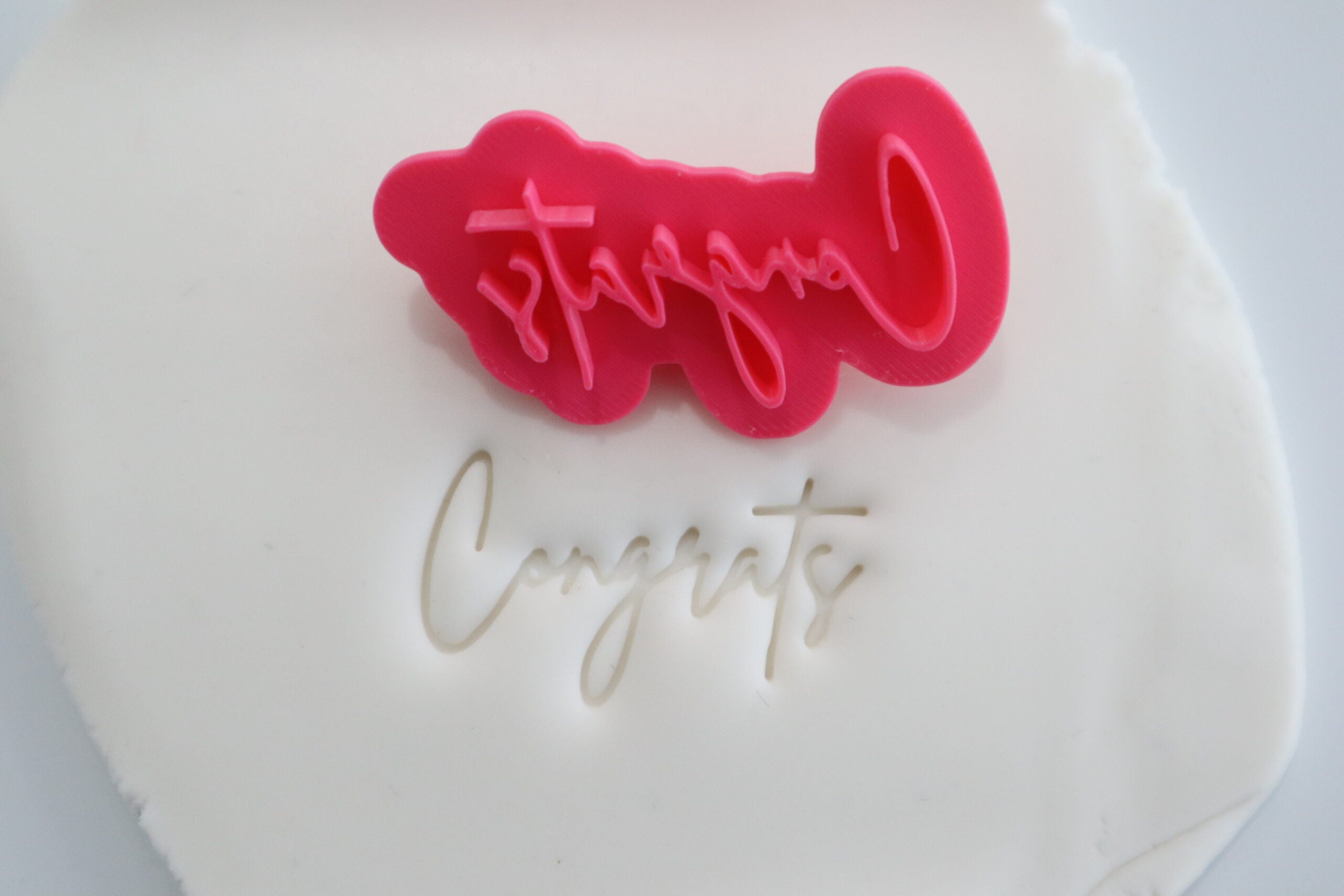 Congrats Cookie Stamp 45mm