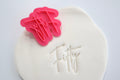 Fifty Script Font Stamp 35mm