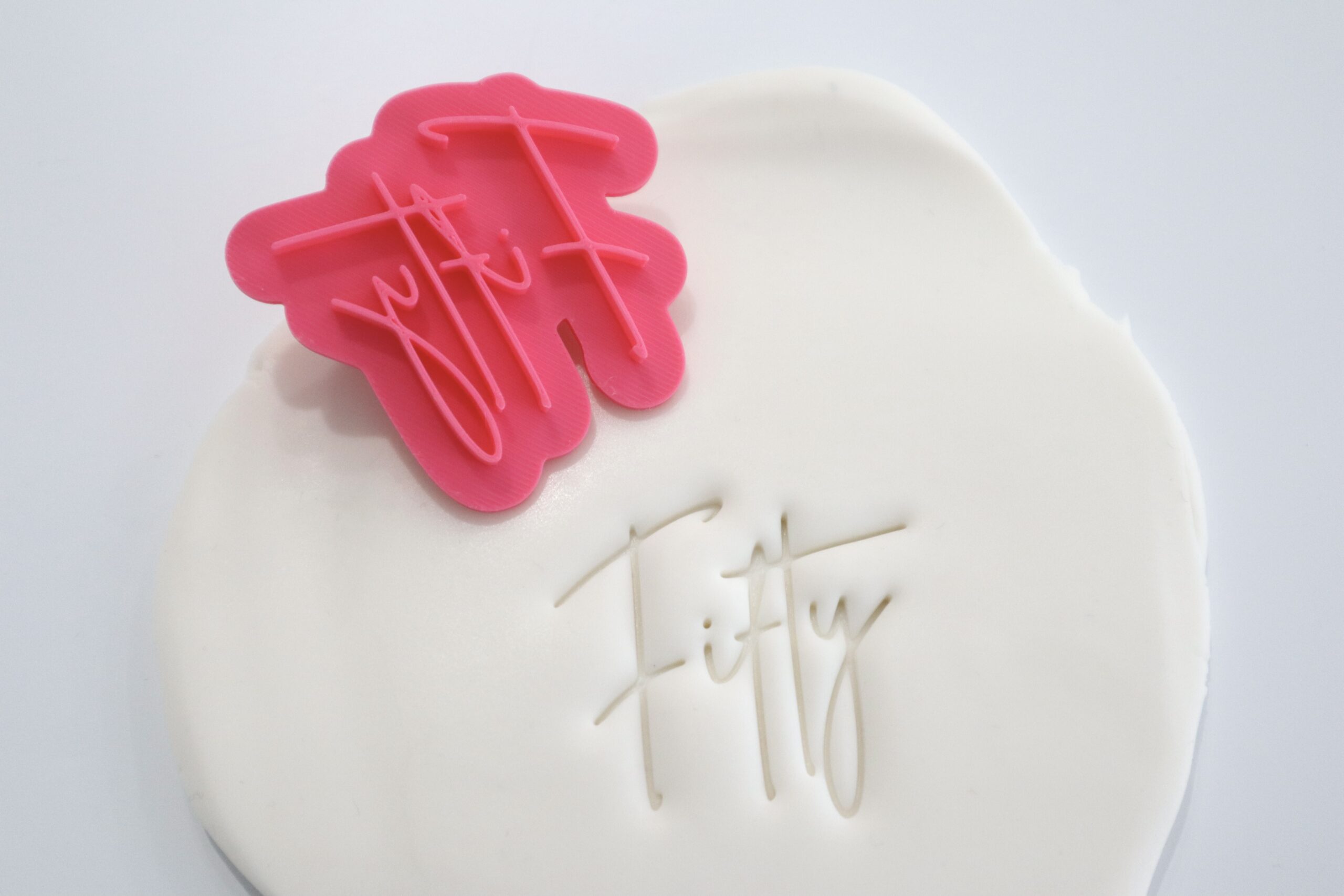 Fifty Script Font Stamp 35mm