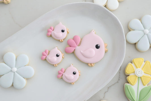 Mama and baby bird STL Cookie Cutter File