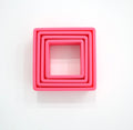 Nested Set of 4 Square STL Cookie Cutter Files