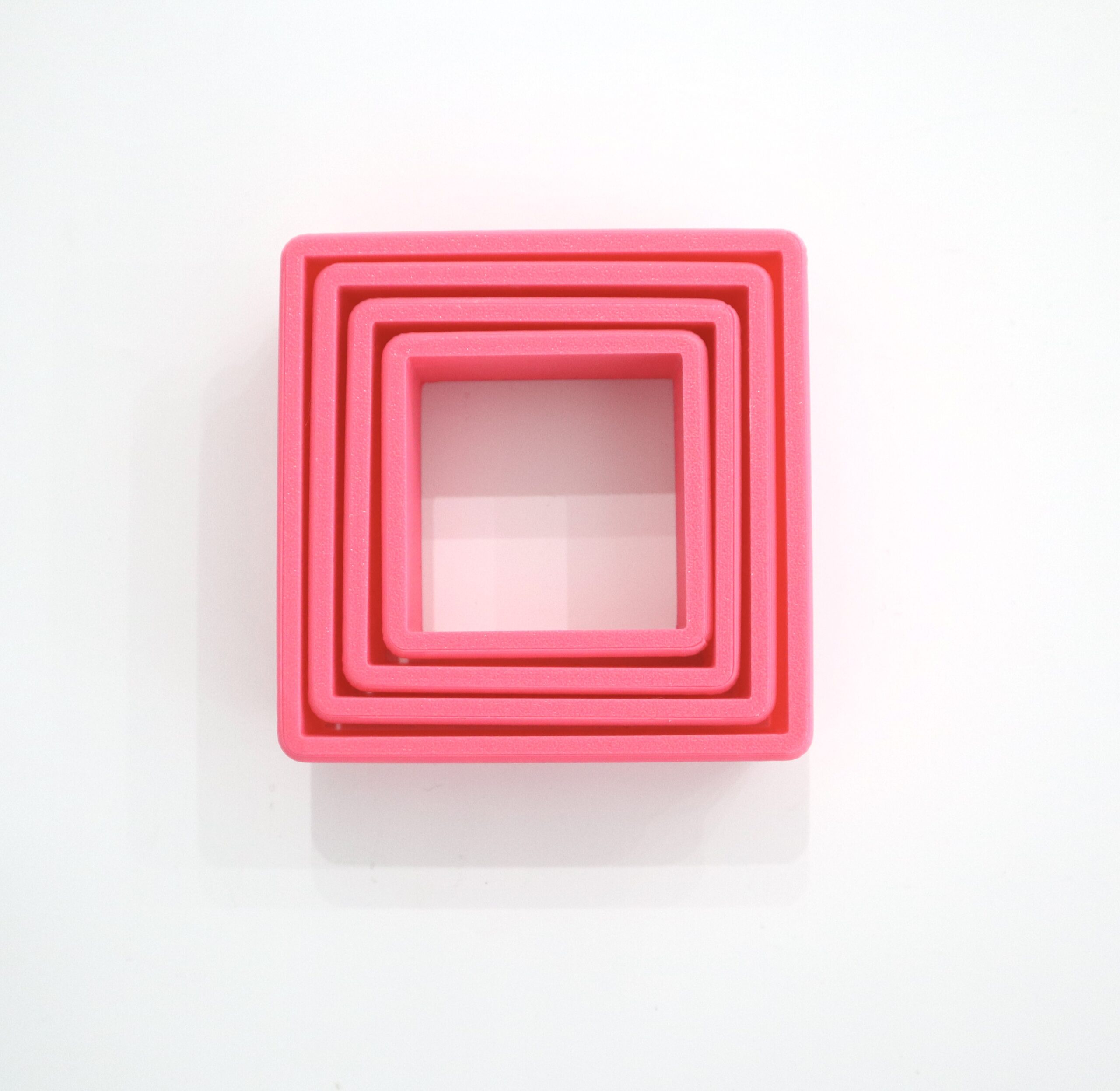 Nested Set of 4 Square STL Cookie Cutter Files
