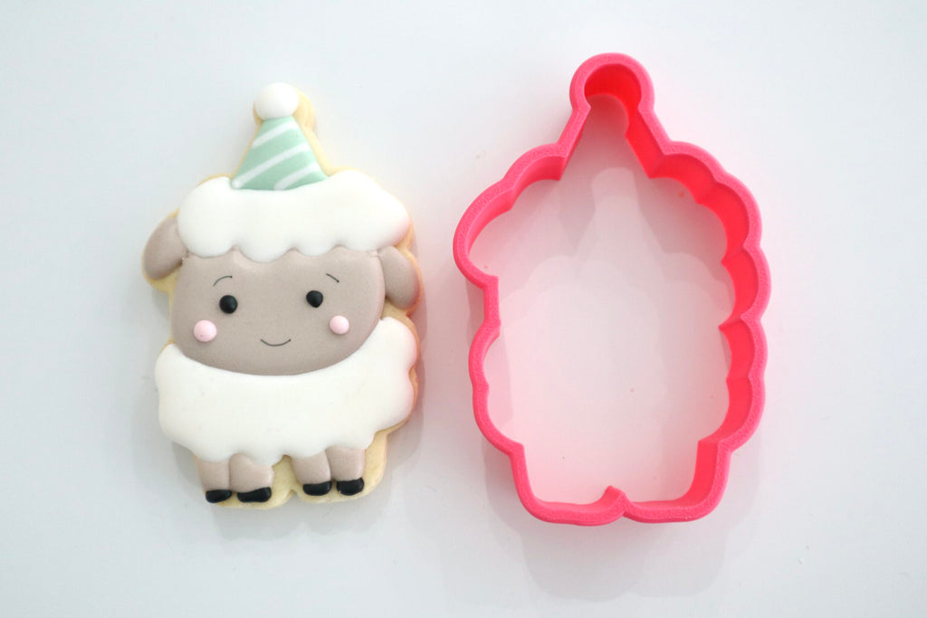 Sheep with party Hat STL Cookie Cutter File