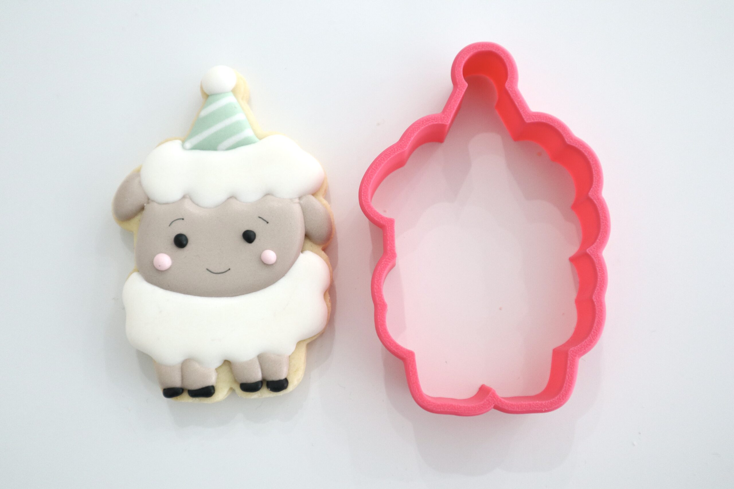 Sheep with party Hat STL Cookie Cutter File