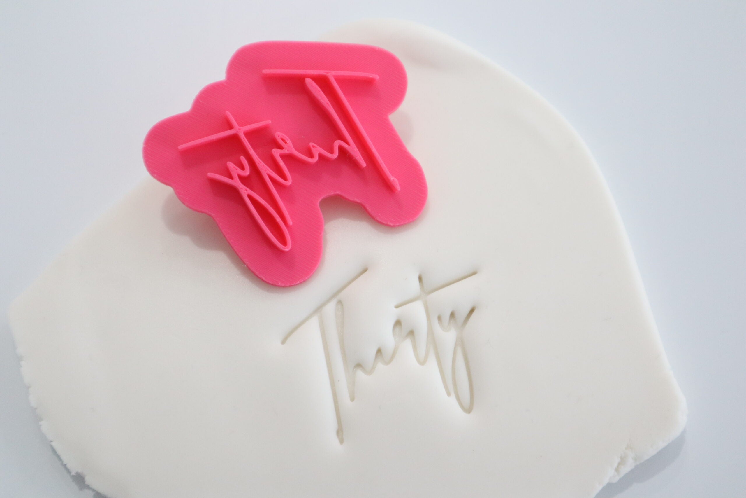 Thirty Script Font Stamp 35mm