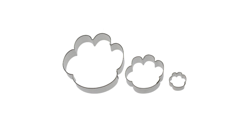 Paw Print Set of 3 Cookie Cutter