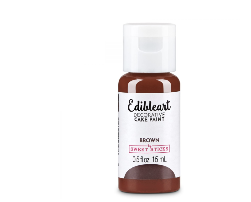 Edible Art Decorative Paint Brown 15ml - Image 3