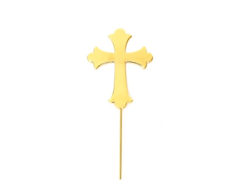 Gold Cake Topper - Cross