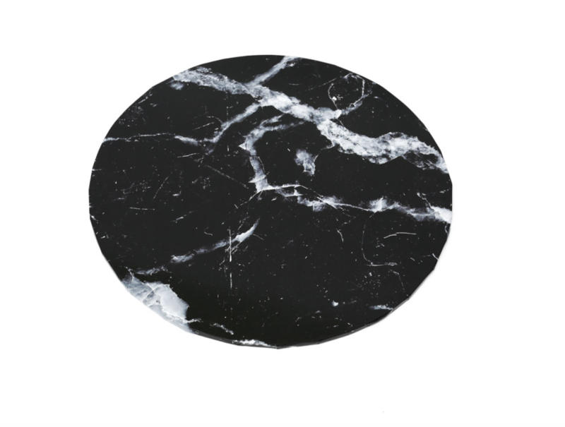 Black Marble Round Cake Board 14 inch
