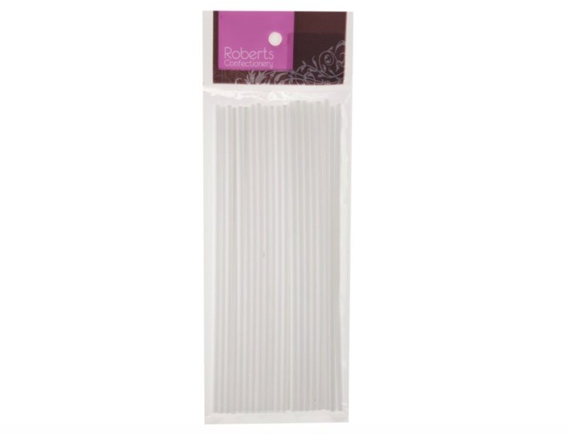 Cookie/Cake Pop Sticks 20cm White