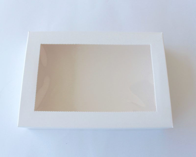10 pack white cookie boxes. 255x175mm