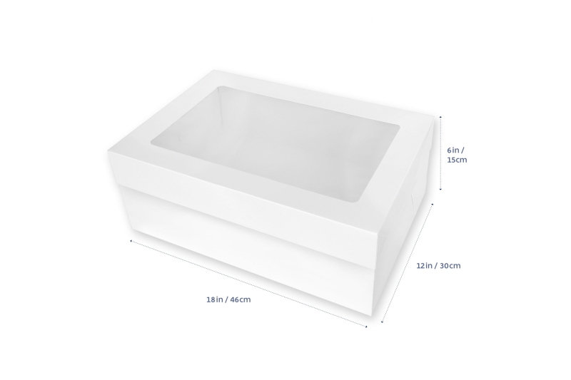 Loyal Rectangle Cake Box - 18in x 12in x 6in