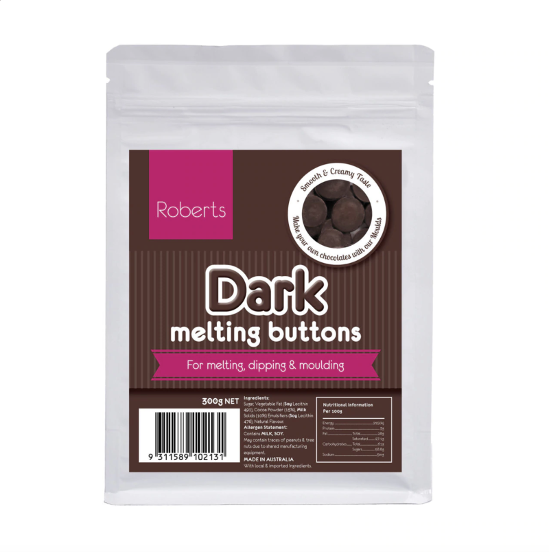 Dark Melting Buttons 300gm