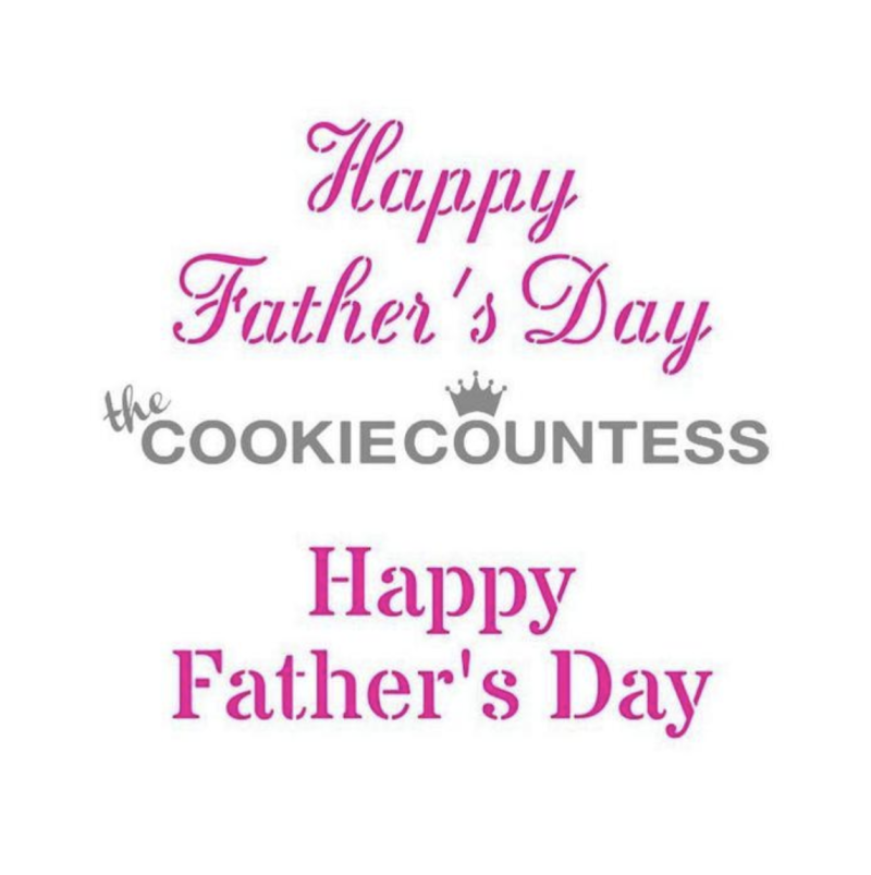 Cookie Countess 254 - Happy Father's Day