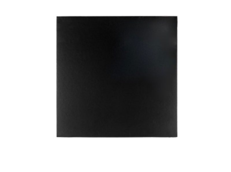 Loyal Masonite 14in Black Square Cake Board