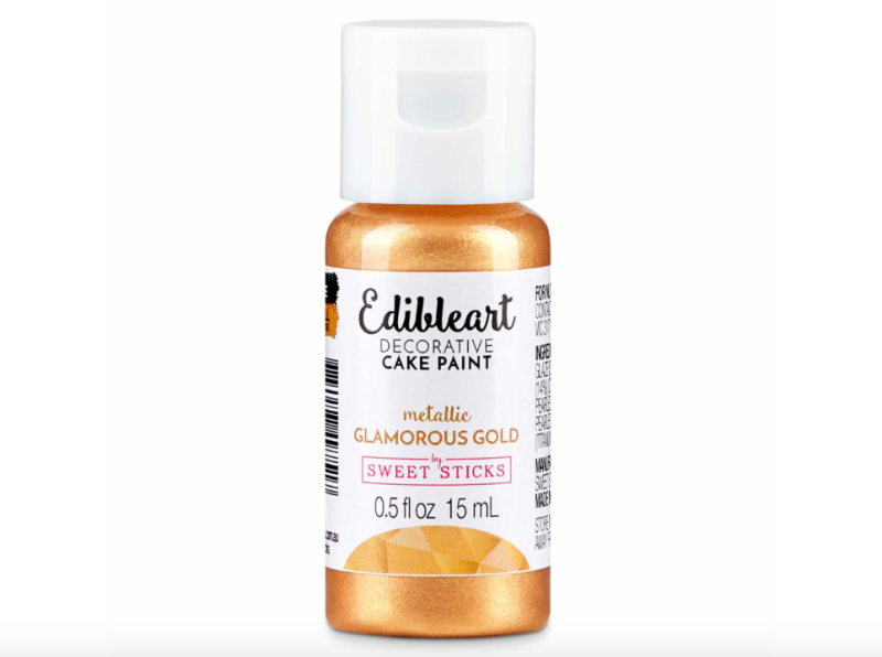 Glamorous Gold Metallic Edible Art Paint 15ml