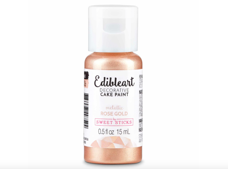 Rose Gold Metallic Edible Art Decorative Paint 15ml