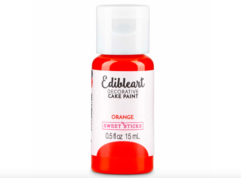 Orange Edible Art Decorative Paint 15ml
