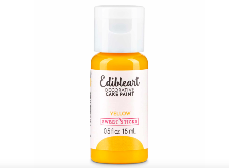 Yellow Edible Art Decorative Paint 15ml