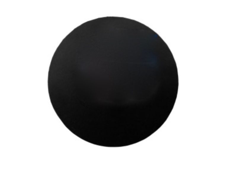 Loyal Masonite 12in Round Black Cake Board