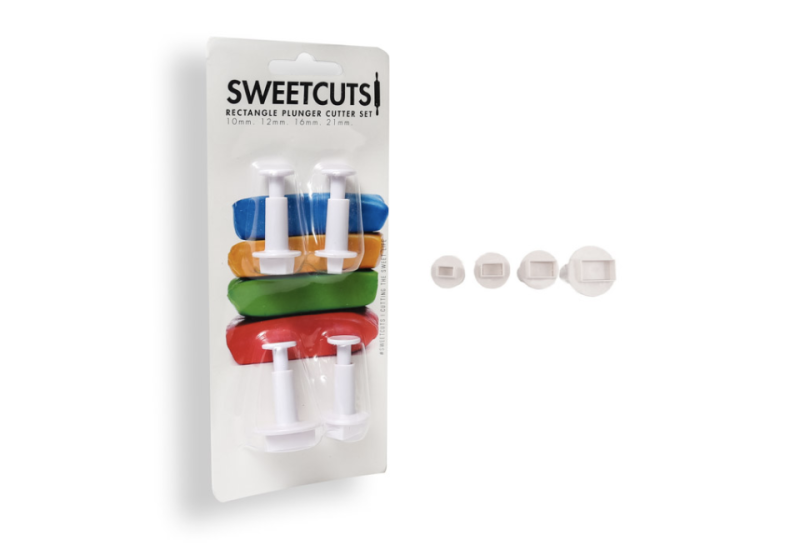 Rectangle Plunger Cutter Set of 4