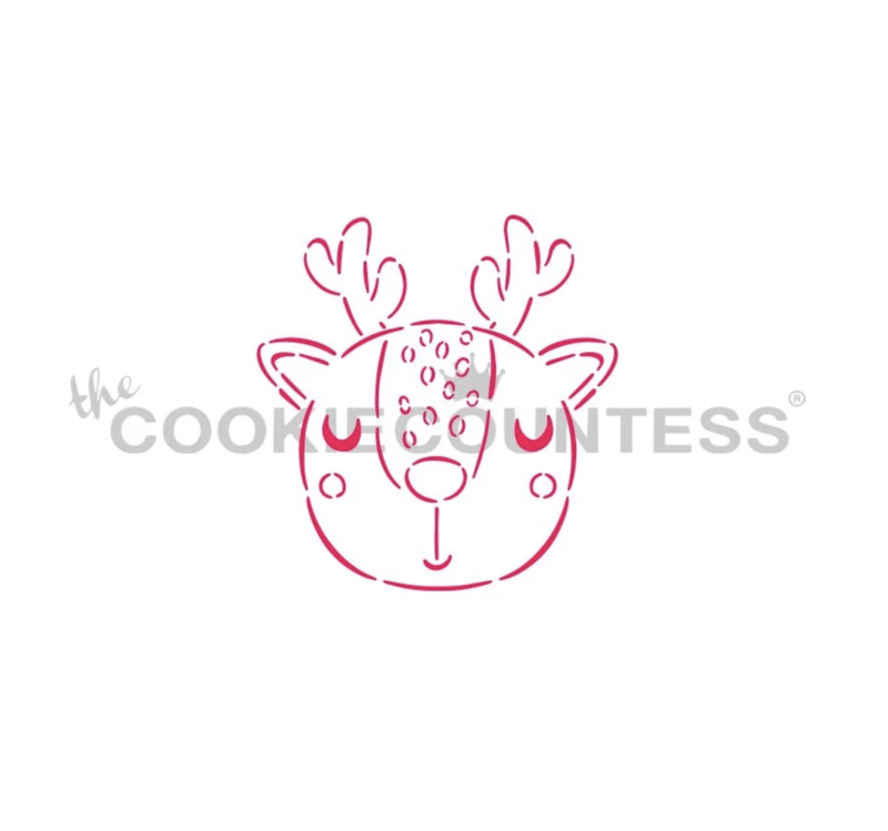 Cookie Countess 285 - Winter Deer PYO Stencil