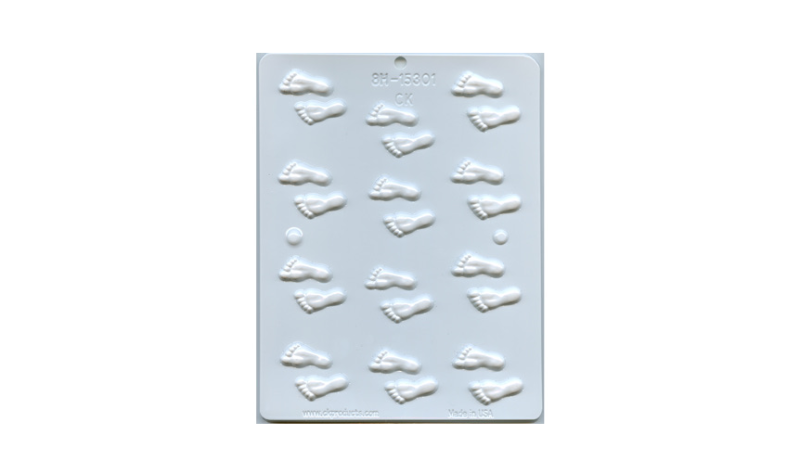 Footprints 1 Inch Hard Candy Mould