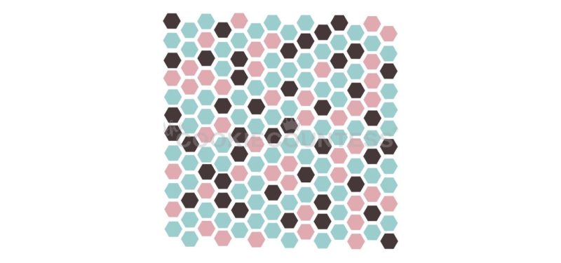Cookie Countess 349 - 3 Piece Hexagons Stencil