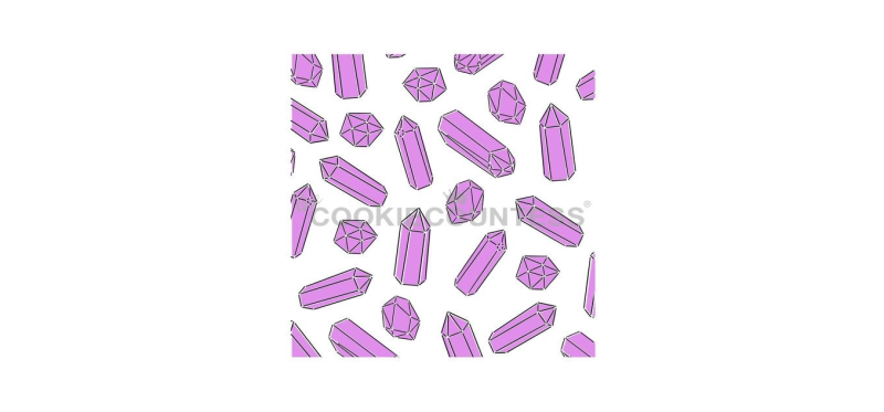 Cookie Countess 351 - 2 Piece Gems Stencil