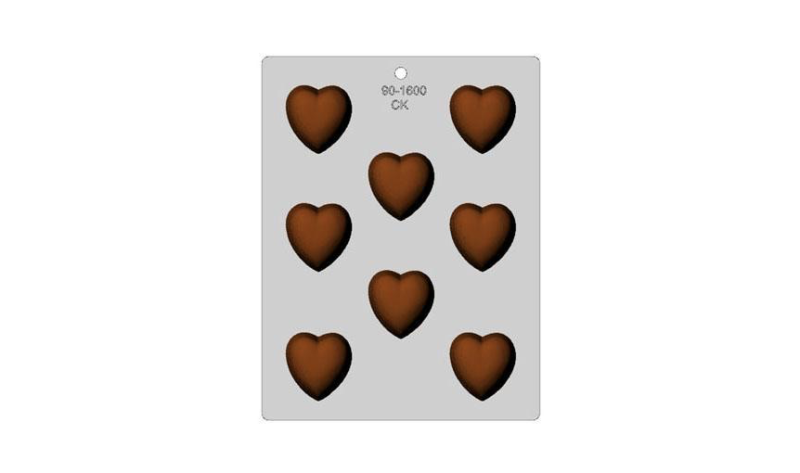 Deep Heart Chocolate Mould