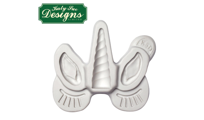 Unicorn Ears, Horn and Eyelashes Silicone Mould by Katy Sue