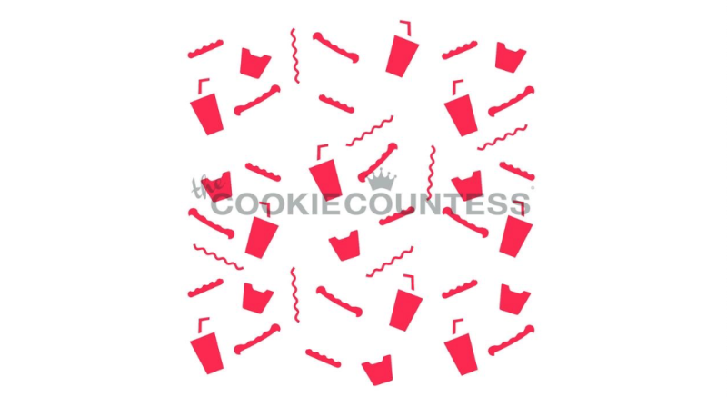 Cookie Countess 375 - 3 Piece Summer Food Stencil