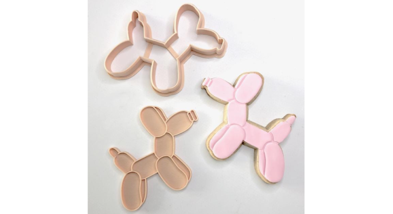 Balloon Dog Stamp and Cookie Cutter - Little Biskut