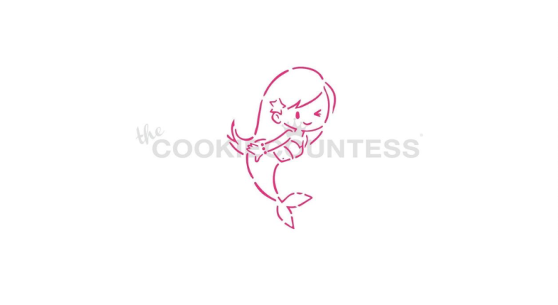 Cookie Countess 372 - Magical Mermaid PYO Stencil