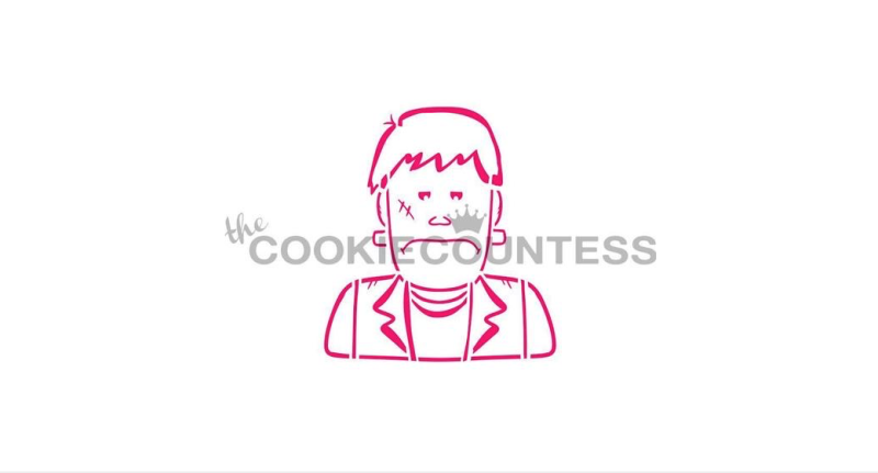 Cookie Countess 378 - Frankenstein's Monster PYO Stencil