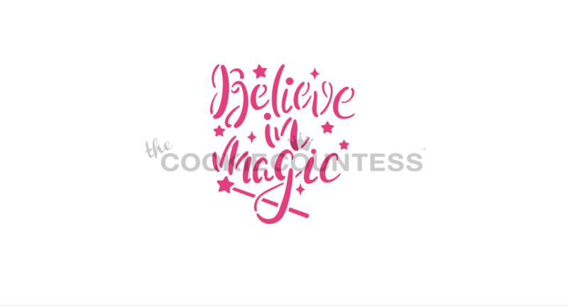 Cookie Countess 379 - Believe in Magic Stencil