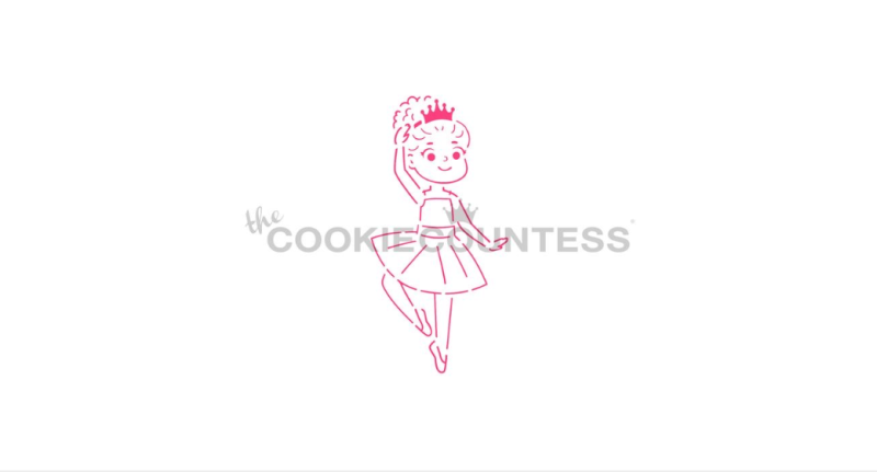 Cookie Countess 380 - Ballerina PYO Stencil