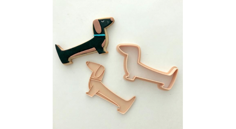 Dachshund Stamp and Cookie Cutter - Little Biskut