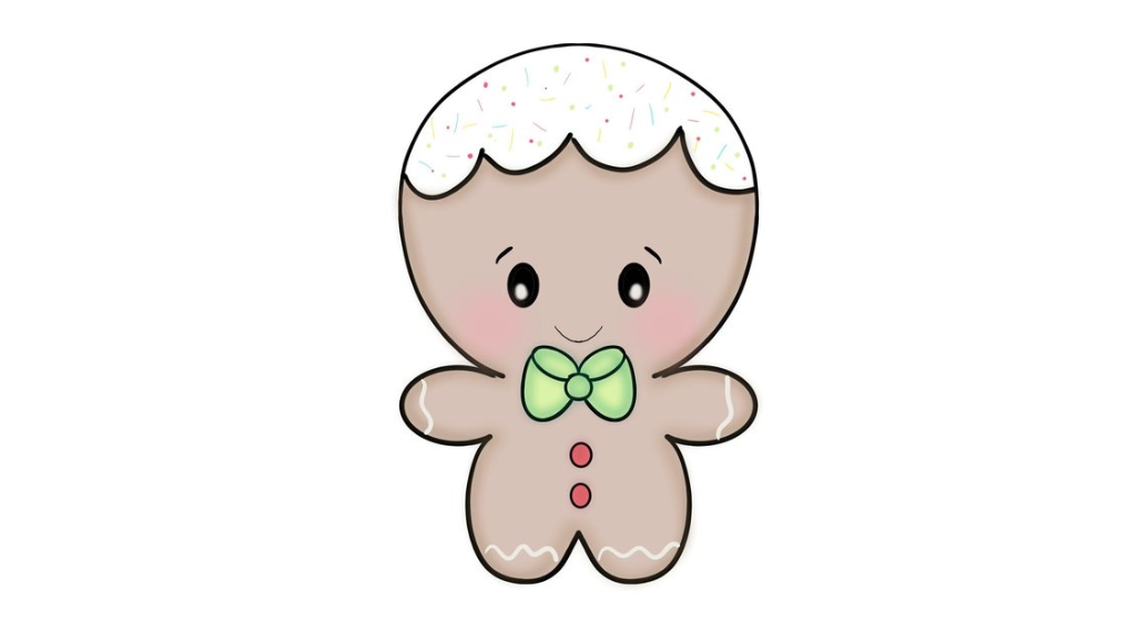 Iced Gingerbread Man JH Cookie Co Cutter - Miss Biscuit
