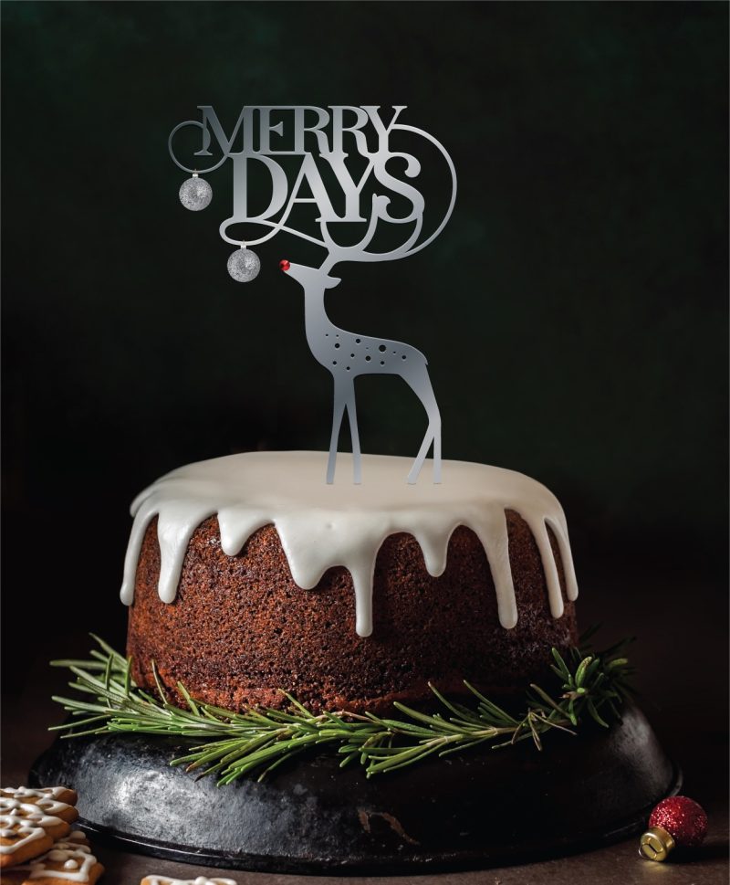 Silver Mirror Topper - Merry Days - Image 2