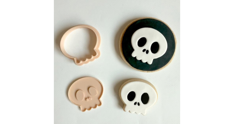 Skull Stamp and Cookie Cutter - Little Biskut