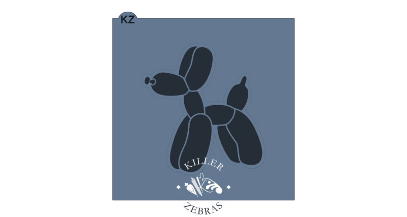 Balloon Dog Stencil by Killer Zebras