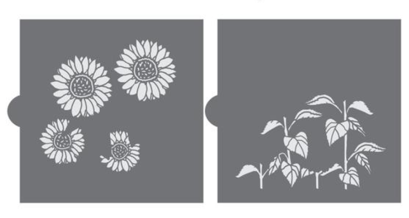 Farm Fresh Sunflowers 2 Piece Stencil