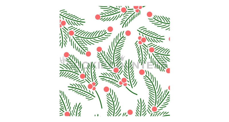 Cookie Countess 400 - Foliage 2 Piece Stencil