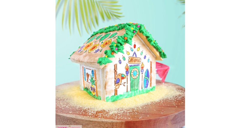 Cookie Countess 409 - Tiki House PYO 4 Piece Stencil