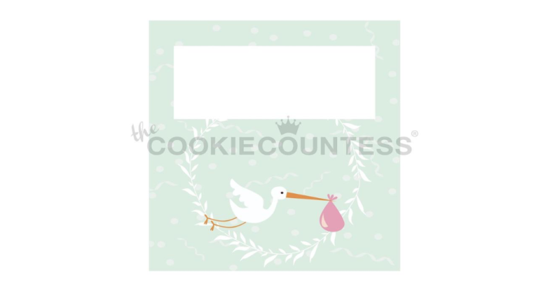 Cookie Countess Bag Topper - Stork Delivery (50 Pack