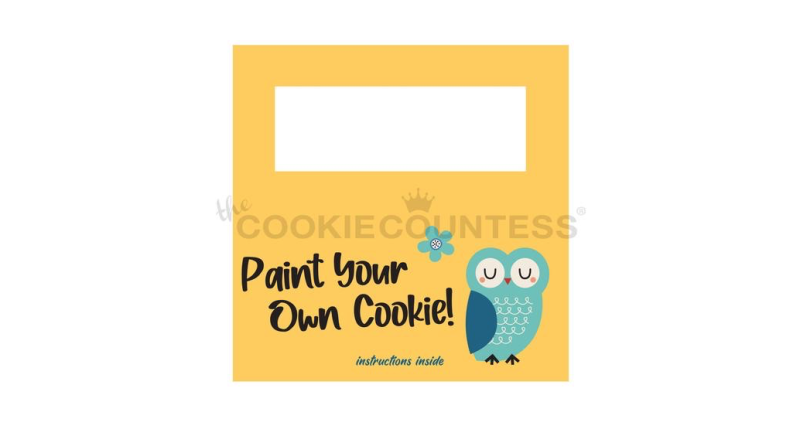 Cookie Countess Bag Topper with PYO Instructions - Owl (50 Pack
