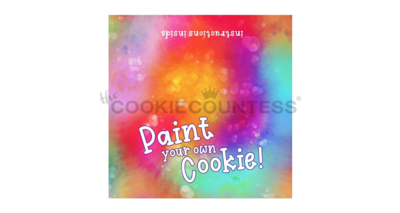 Cookie Countess Bag Topper with PYO Instructions - Tie Dye (50 Pack